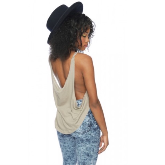 Modal Cotton California Flag High-Low Crop Top - Picture 2 of 8